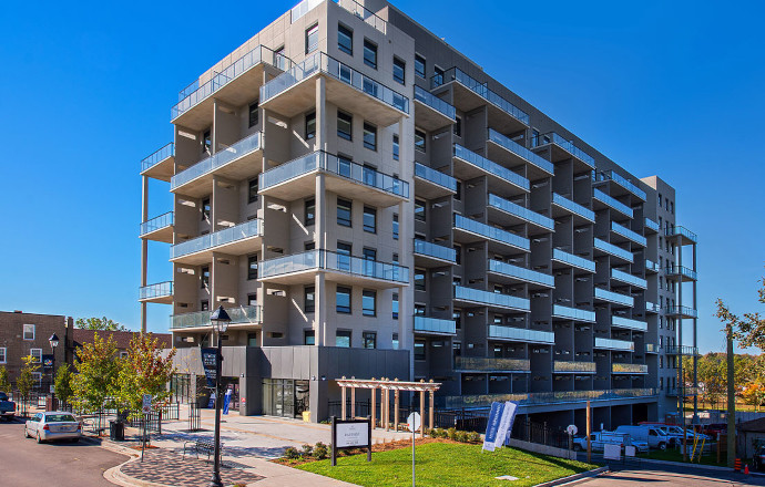 An apartment building in Cambridge, Ontario