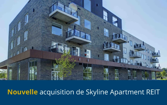 Skyline Apartment REIT achète une 8e propriété à Mascouche