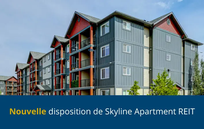 Skyline Apartment REIT vend une propriété à Sherwood Park (Alberta)