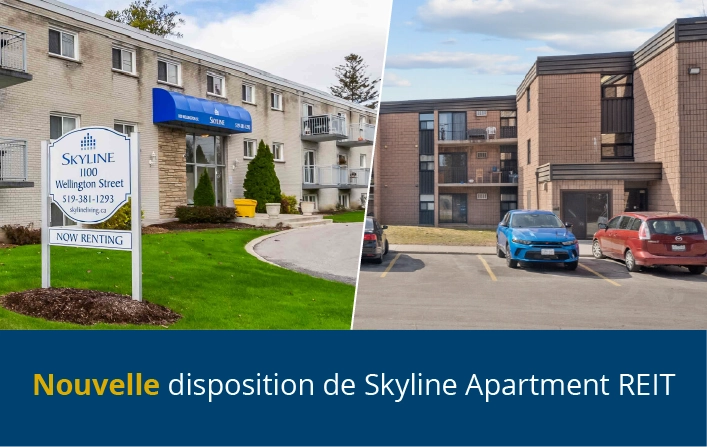 Skyline Apartment REIT vend un immeuble dans le Grand Sudbury (Ontario)