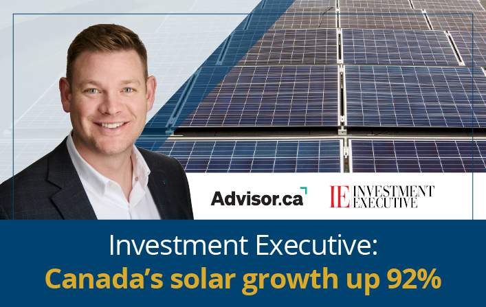 Investment Executive: Canada's solar growth up 92%