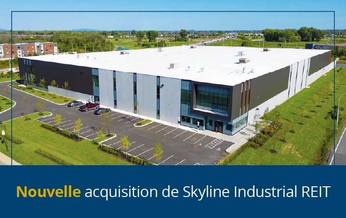 Skyline Industrial REIT achète une propriété à Candiac (Québec)